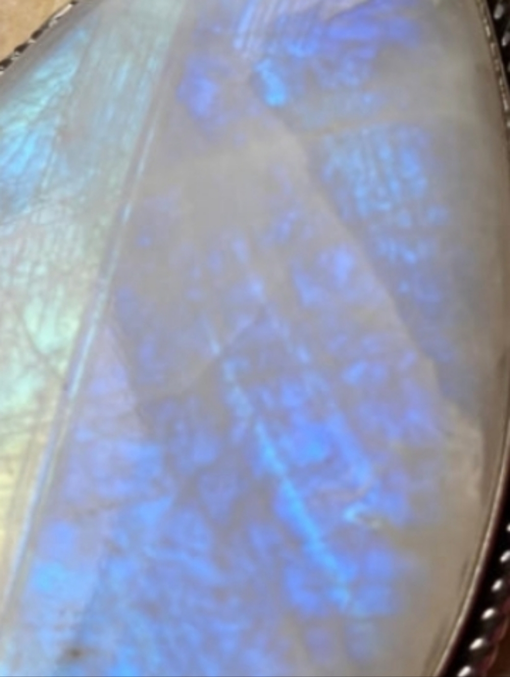 ♡Magical Fairy-tale Rainbow Moonstone & 925 Sterling Silver Bracelet~Vintage - Picture 13 of 16